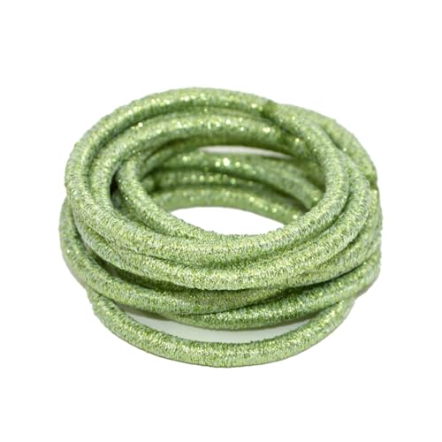 mophrati 10 Stück Haarbänder elastischer Haarknoten Mode verstellbare Kopfbedeckung universelle dicke Halter Haargummis Zubehör, Hellgrün von mophrati