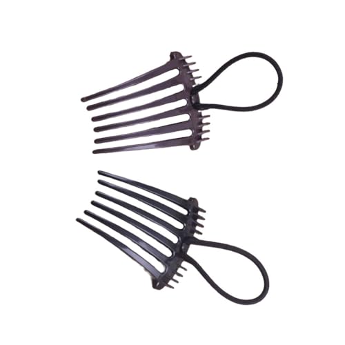 mophrati 2 Stück Pferdeschwanz Bump it UP Haarkamm Clips Haarnadeln Kunststoff Volumeneinsatz Haarspangen Pferdeschwanz Kopfbedeckung Styling Tool von mophrati