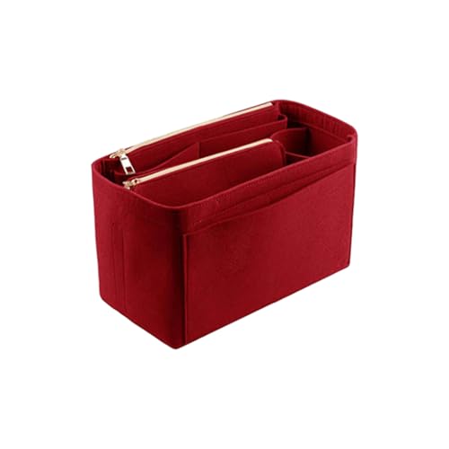 mophrati Alles an einem Ort, Make up Organizer für vielbeschäftigte Profis, gemischte Reise Kosmetiktasche, Filz Einsatztaschen, Weinrot, M 26 * 15 * 14cm mophrati Alles an einem Ort, Make up Organizer für vielbeschäftigte Profis, gemischte Reise Kosmetiktasche, Filz Einsatztaschen, Weinrot, M 26 * 15 * 14cm von mophrati