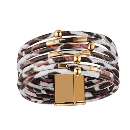 mophrati Armbänder Ohrringe Anhänger Attraktive Schnalle Design Armband Modeschmuck Perfekte Dekoration für Frauen Mädchen, Rotbraun von mophrati