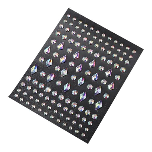 mophrati Auge Körper Gesicht Juwelen Strass Aufkleber Geometrische Bling Perlen Kristall Temporäre Make up DIY Maniküre Kostüm Party, Typ 1 von mophrati