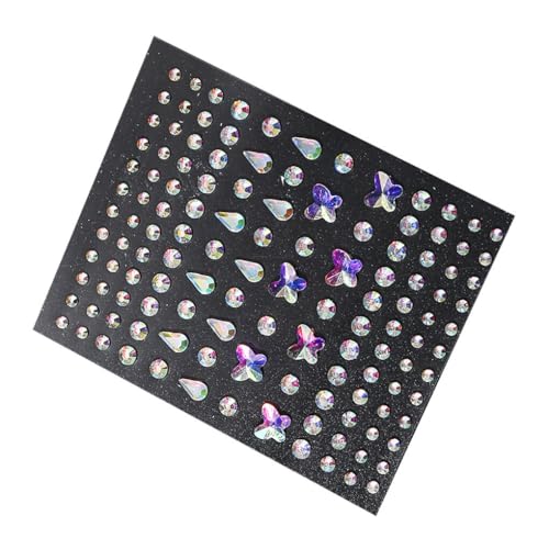mophrati Auge Körper Gesicht Juwelen Strass Aufkleber Geometrische Bling Perlen Kristall Temporäre Make up DIY Maniküre Kostüm Party, Typ 2 von mophrati