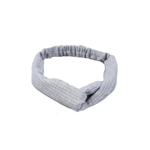 mophrati Damen Stirnbänder Sport Gestrickte Elastische Haarbänder Turban Bandanas Haarbänder Zuhause Damenmode Wickelzubehör, Hellgrau von mophrati