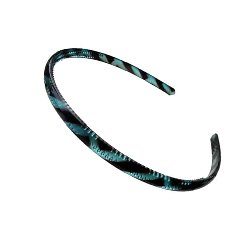 mophrati Haarbänder Harz Anti Rutsch Kopfbedeckung Schmale Kopfbedeckung im einfachen Stil mit Gear Hoop für Damen Accessoires für den täglichen Gebrauch, Blau von mophrati