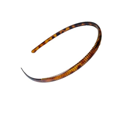 mophrati Haarbänder Harz Anti Rutsch Kopfbedeckung Schmale Kopfbedeckung im einfachen Stil mit Gear Hoop für Damen Accessoires für den täglichen Gebrauch, Kaffee von mophrati