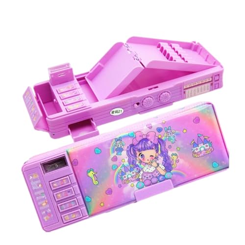 mophrati Multifunktionale Bleistiftbox mit Verformungs und Zahlenschloss, praktische Geschenke, Verformungs Zahlenschloss Bleistiftbox, Typ 1 von mophrati