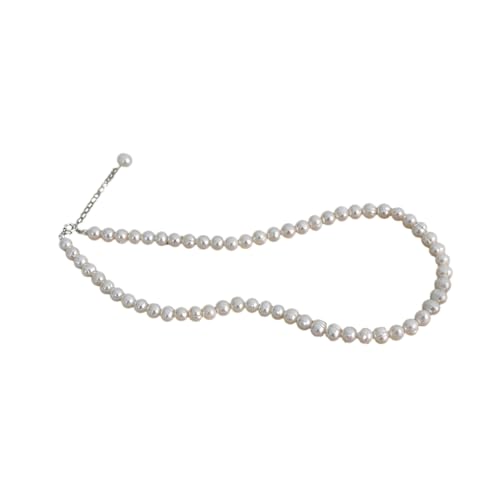 mophrati Natürliche Süßwasserperlen Halsbänder Eleganter Stil Halsschmuck Mode Accessoire Frauen Weiße Farbe Halsband Halskette Geschenke Hochzeit, 36cm mophrati Natürliche Süßwasserperlen Halsbänder Eleganter Stil Halsschmuck Mode Accessoire Frauen Weiße Farbe Halsband Halskette Geschenke Hochzeit, 36cm von mophrati