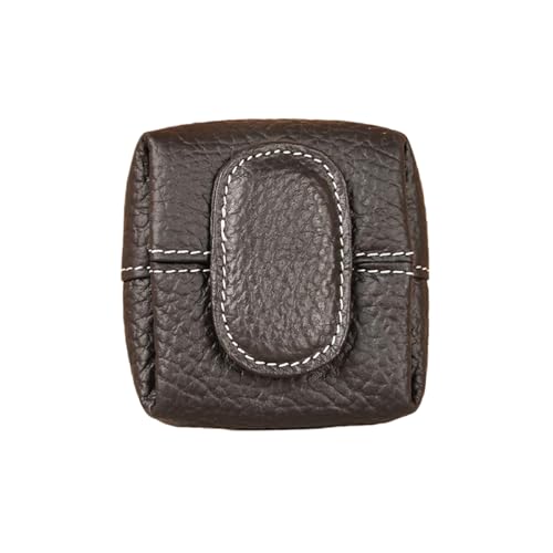 mophrati Vintage Reise Kleine Schmuck Veranstalter Münzen Geldbörse Frauen Sammlung Einfarbig Mini Geldbörse Leder CoinPurse, B von mophrati