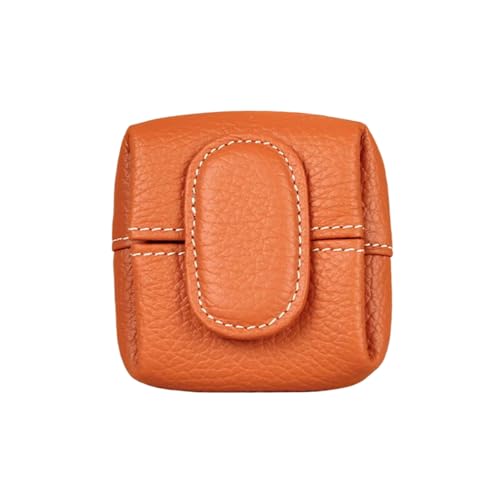 mophrati Vintage Reise Kleine Schmuck Veranstalter Münzen Geldbörse Frauen Sammlung Einfarbig Mini Geldbörse Leder CoinPurse, D von mophrati