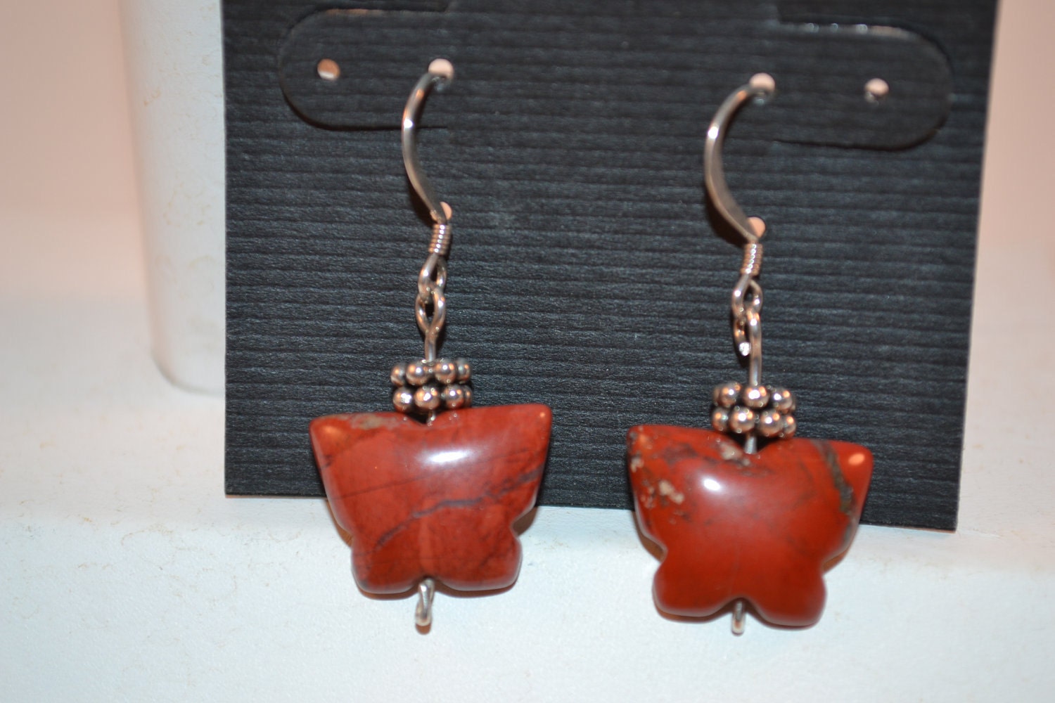 Ohrringe Aus Rotem Jaspis Schmetterling Ohrringe Aus Rotem Jaspis Schmetterling von mordsyth
