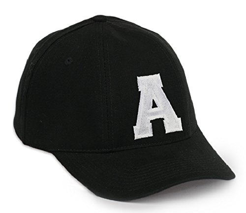 Baseball Mütze Cap Caps A-Z schwarz Snapback with Adjustable Strap Snap Back LA (A) von morefaz