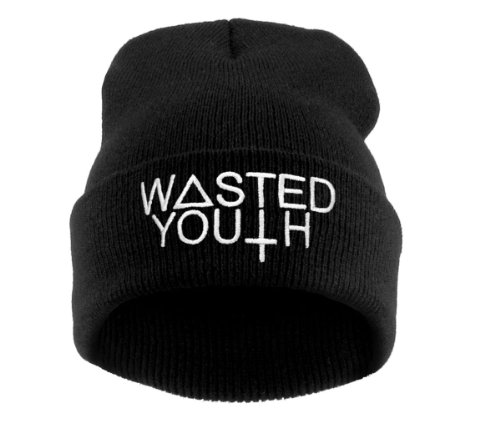 Beanie WASTED YOUTH HAT black von morefaz