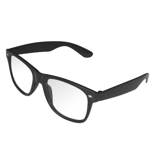 Damen Herren klare Linse Brille Mode Schwarz Quadrat Rahmen Unisex MFAZ Morefaz Ltd von morefaz