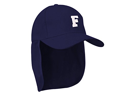 morefaz Junior-Legionär-Stil Jungen Mädchen Mütze Baseball Nackenschutz Sonnenschutz Cap Hut Kinder Kappe A-Z Letter MFAZ Ltd (F) von morefaz