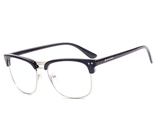 Men Women Original Retro 1.0 1.5 2.0 2.5 Reading Glasses Unisex Vintage 1.00 Retro Black von morefaz