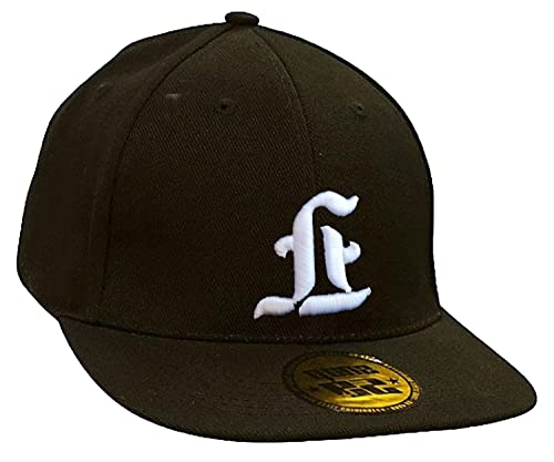 morefaz Baseball Cap Caps Gotischen Buchstaben A-Z schwarz with Adjustable Strap Snapback Gothic Letters MFAZ Ltd (L) von morefaz