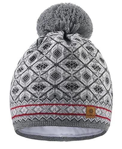 Morefaz Beanie Mütze London Wolle Strick Nordic mit Pom Pom Herren Damen Winter Warm Ski Snowboard Mützen MFAZ Ltd, Lolly 6, Einheitsgröße von morefaz