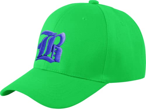 Morefaz Unisex Jungen Mädchen Mütze Baseball Cap Hut Kinder Kappe 3D Gothic B TM (B Neon Green Blue) von Morefaz