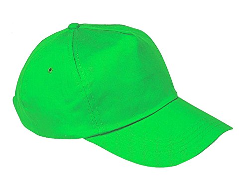 Morefaz Unisex Jungen Mädchen Mütze Baseball Cap Hut Kinder Kappe TM (Neongrün) von Morefaz