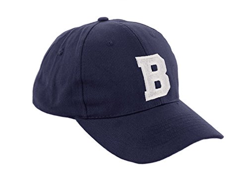 Morefaz Unisex Jungen Mädchen Mütze Baseball Cap Marineblau Hut Kinder Kappe Alphabet A-Z TM (B) von Morefaz