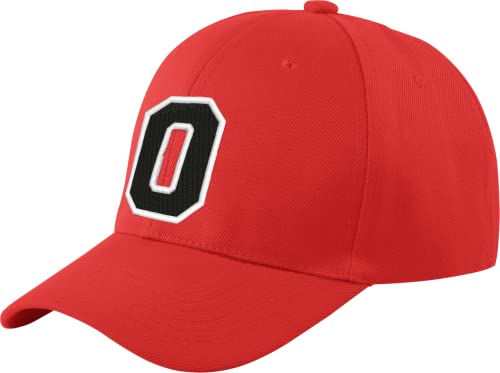 Morefaz Unisex Jungen Mädchen Mütze Baseball Cap ROT Hut Kinder Kappe Alphabet A-Z TM (O) von MFAZ Morefaz Ltd