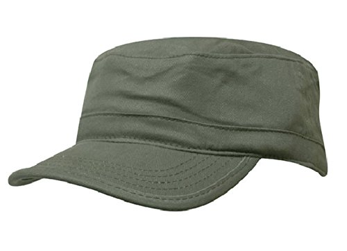 Unisex Mütze Army Destroyed Cap Fidel Castro Kuba Style Fullcap im Military Cadet Camouflage (Green) von Morefaz