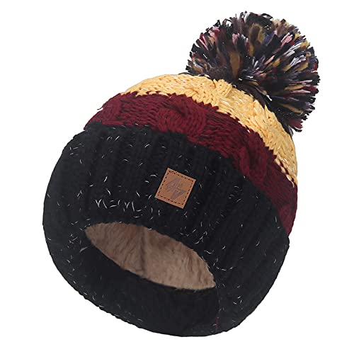 Wollig Wurm Winter Lolly Style Beanie Mütze mit Ponpon Damen Herren HAT HATS Fashion SKI Snowboard Morefazltd (TM) (Lolly 4) von morefaz