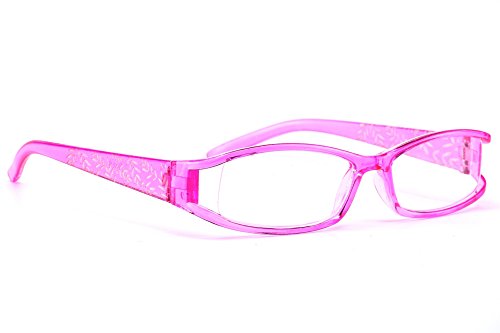 morefaz Damen Lesebrille Brille Laub Retro Vintage +0.50 +0.75 +1.0 +1.5 +2.0 +2.5 +3.00 +4.00 Reading Glasses MFAZ Ltd (+2.5, Pink) von morefaz