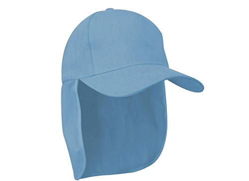 Morefaz Junior-Legionär-Stil Jungen Mädchen Mütze Baseball Sonnenschutz Cap Hut Kinder Kappe MFAZ Ltd (Light Blue) von Morefaz