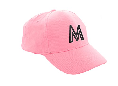 morefaz Unisex Jungen Mädchen Mütze Baseball Cap Rosa Marineblau Hut Kinder Kappe Alphabet A-Z TM (M) von morefaz