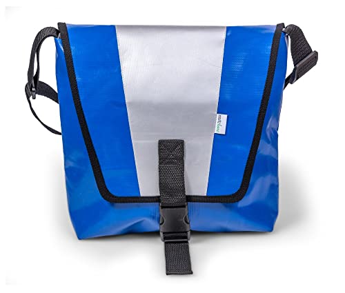 moritzhome Tasche Kreta blau aus gebrauchter Hüpfburgplane von moritzhome