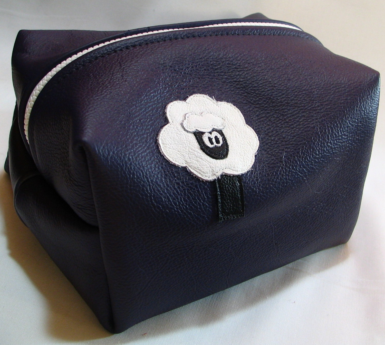 Leder Box Bag, Projekttasche Leder Box Bag, Projekttasche von morningsideroadfiber