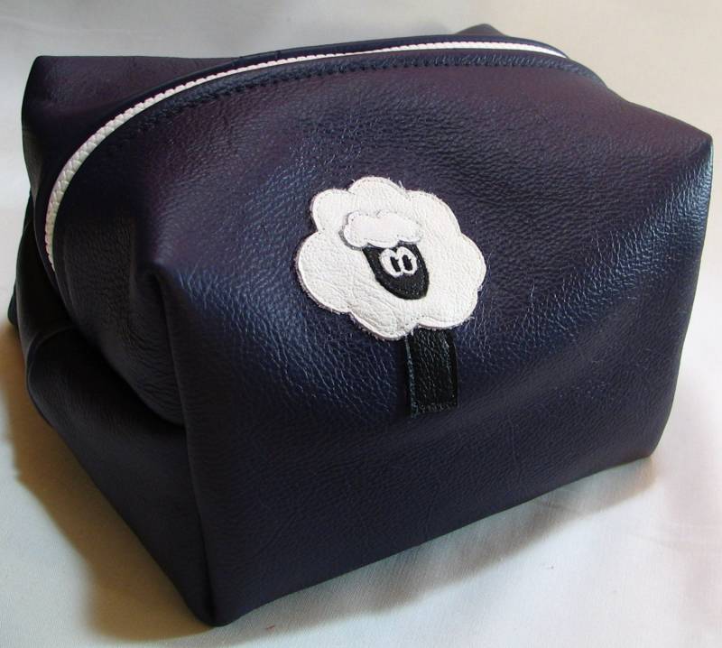 Leder Box Bag, Projekttasche Leder Box Bag, Projekttasche von morningsideroadfiber