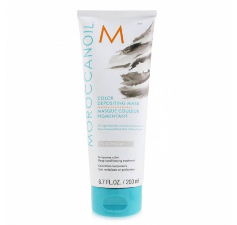 moroccanoil Haarmaske Color Depositing Haar Färbung Creme Maske für nährende Platin 200ml von moroccanoil