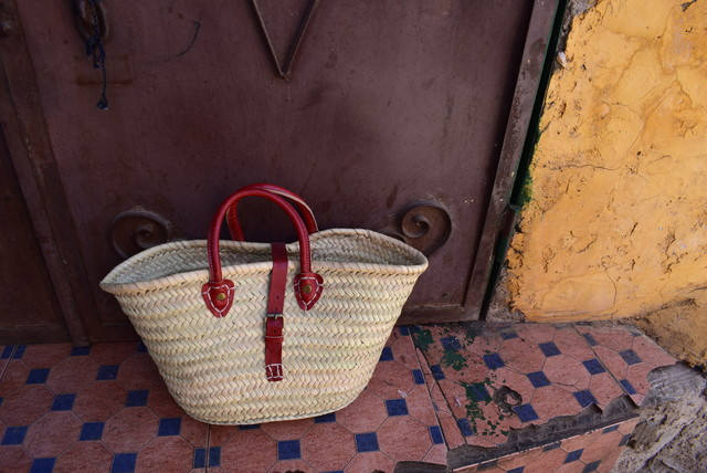 Süßer Korb Aus Palmblättern Süßer Korb Aus Palmblättern von moroccansoul