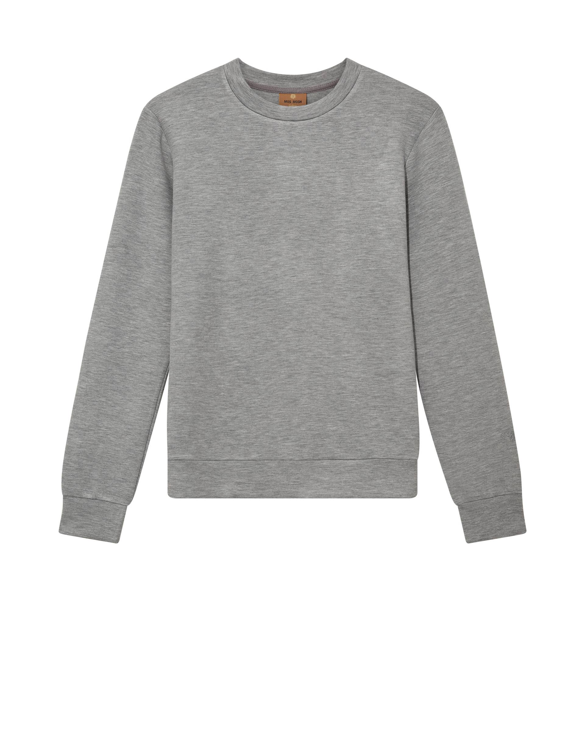 mos mosh gallery - MMGAbel Crew Neck Sweat grey melange - Gr. - XXL von mos mosh gallery