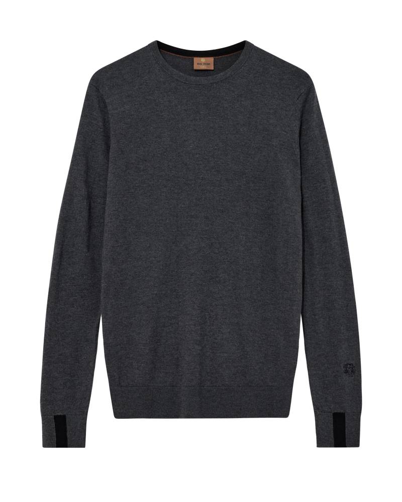 mos mosh gallery - MMGAdam Soft Knit charcoal melange - Gr. - M von mos mosh gallery