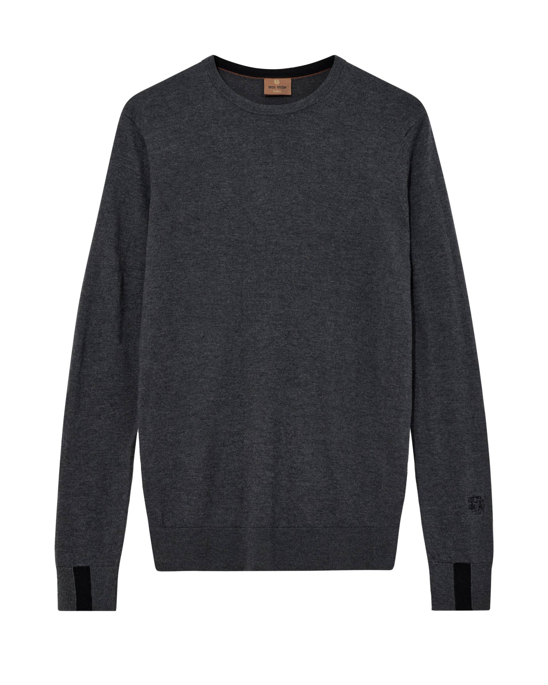 mos mosh gallery - MMGAdam Soft Knit charcoal melange - Gr. - XL von mos mosh gallery