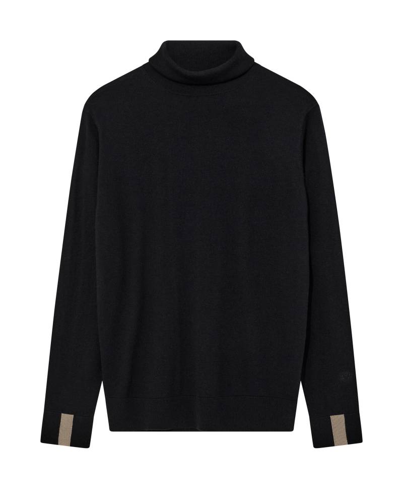 mos mosh gallery - MMGAdam Soft Roll Neck Knit black - Gr. - M von mos mosh gallery