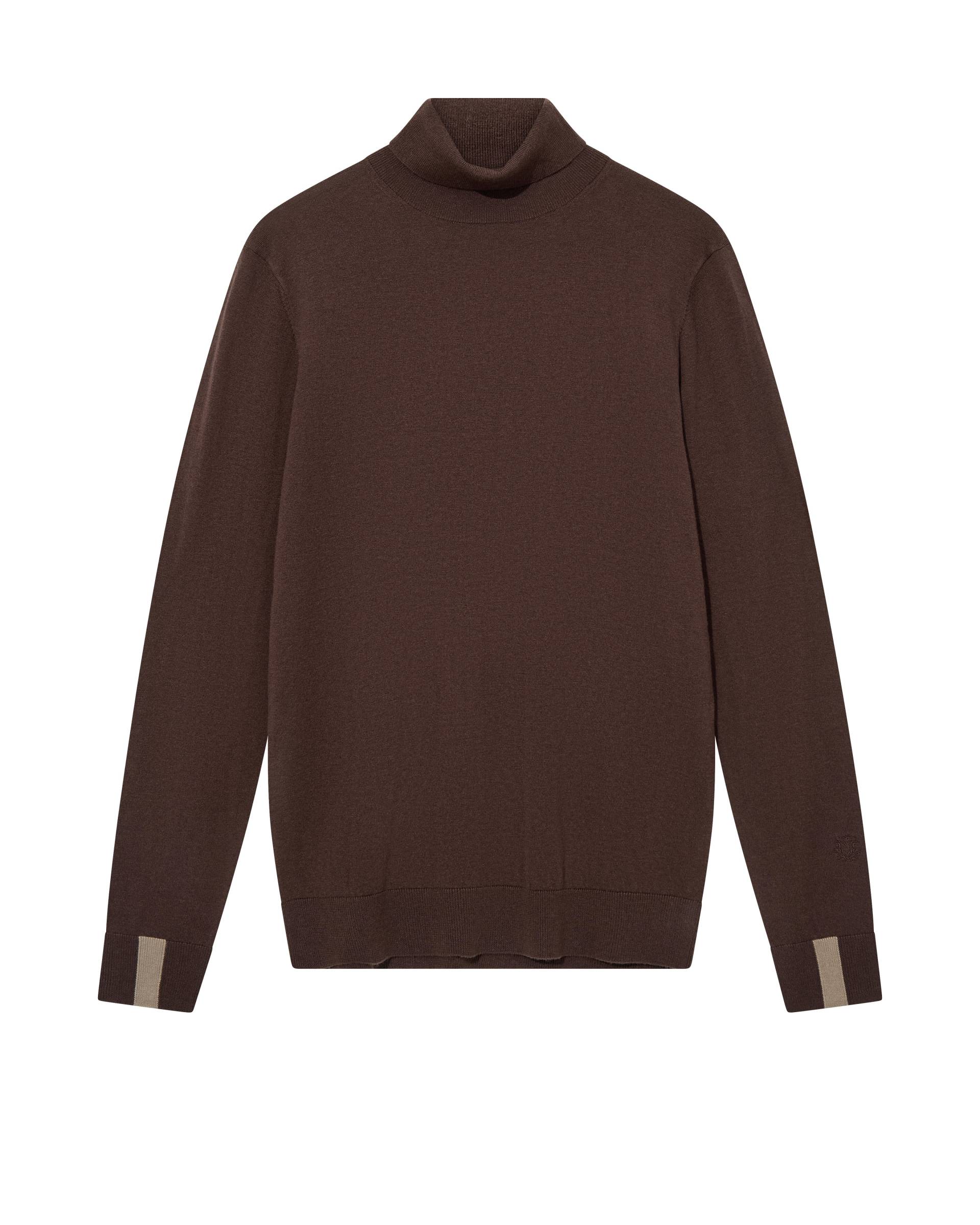 mos mosh gallery - MMGAdam Soft Roll Neck Knit chocolate brown - Gr. - XXL von mos mosh gallery