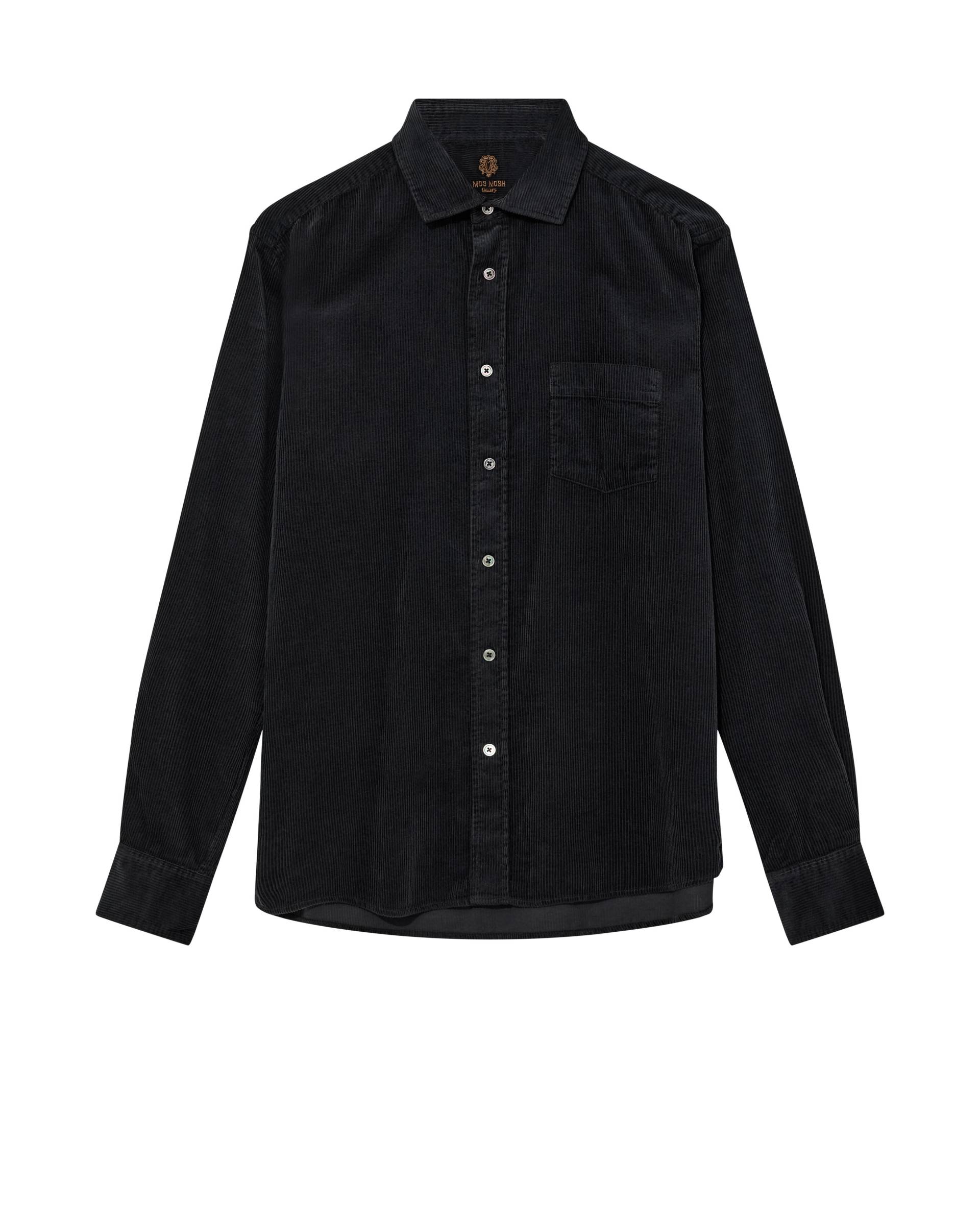 mos mosh gallery - MMGAlden Corduroy Shirt black - Gr. - XXL von mos mosh gallery