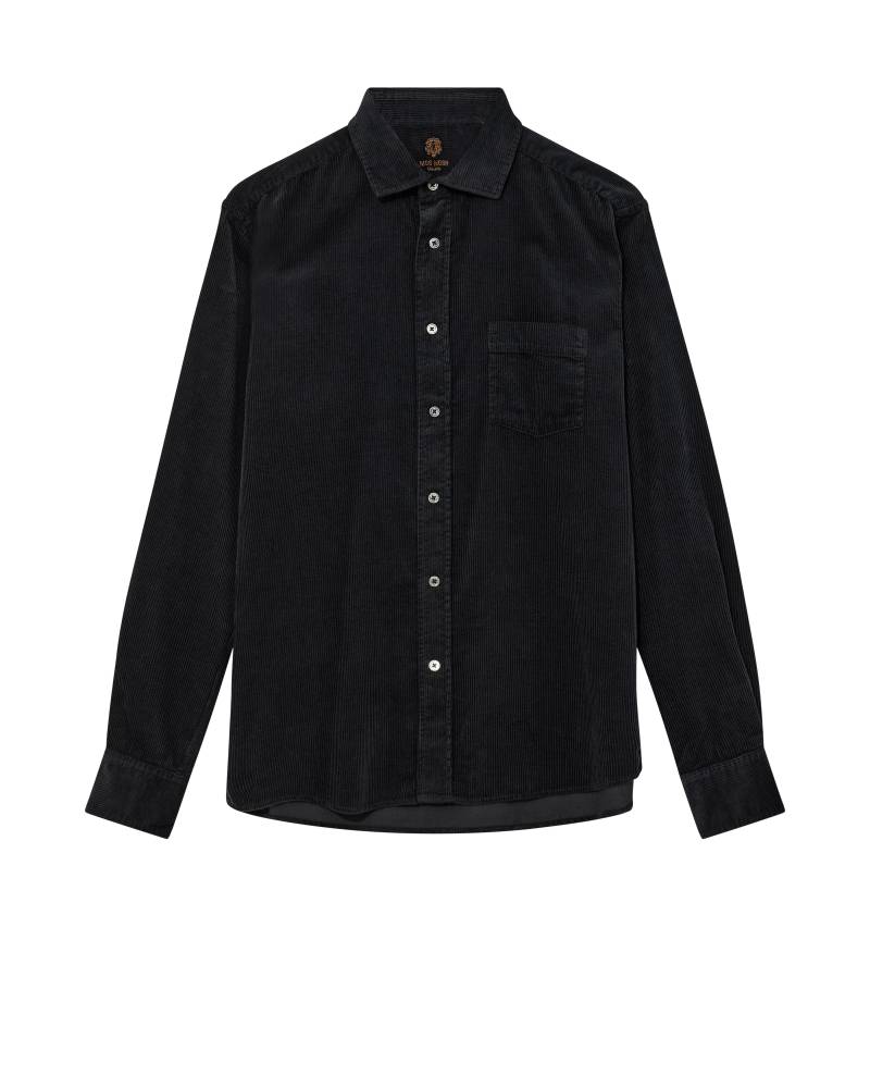 mos mosh gallery - MMGAlden Corduroy Shirt black - Gr. - XXL von mos mosh gallery