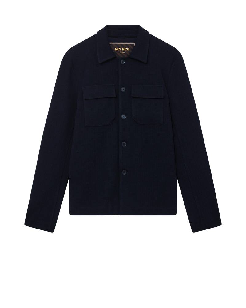 mos mosh gallery - MMGAustin Knit Overshirt navy - Gr. - L von mos mosh gallery