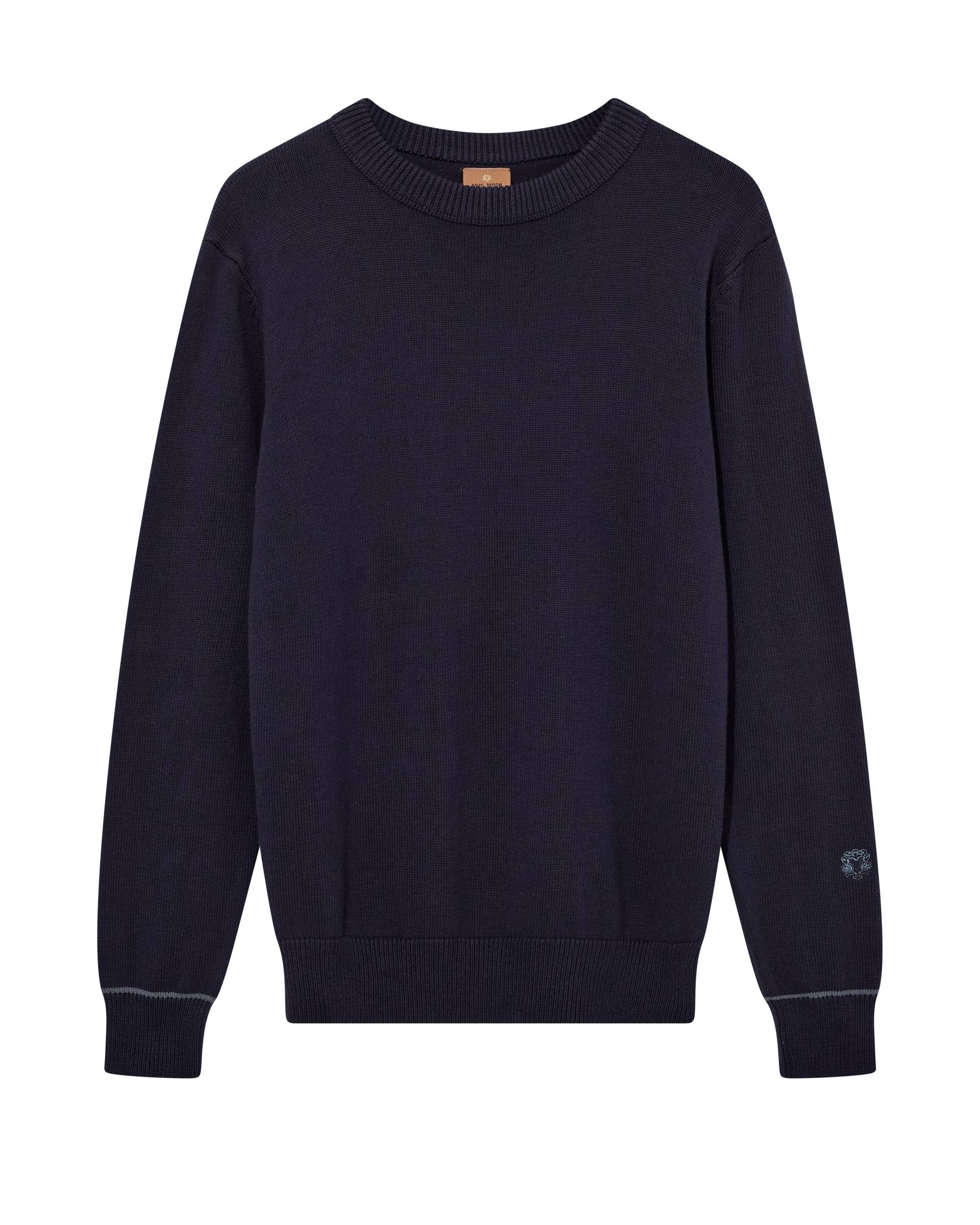 mos mosh gallery - MMGBarella Crew Knit navy - Gr. - XXL von mos mosh gallery