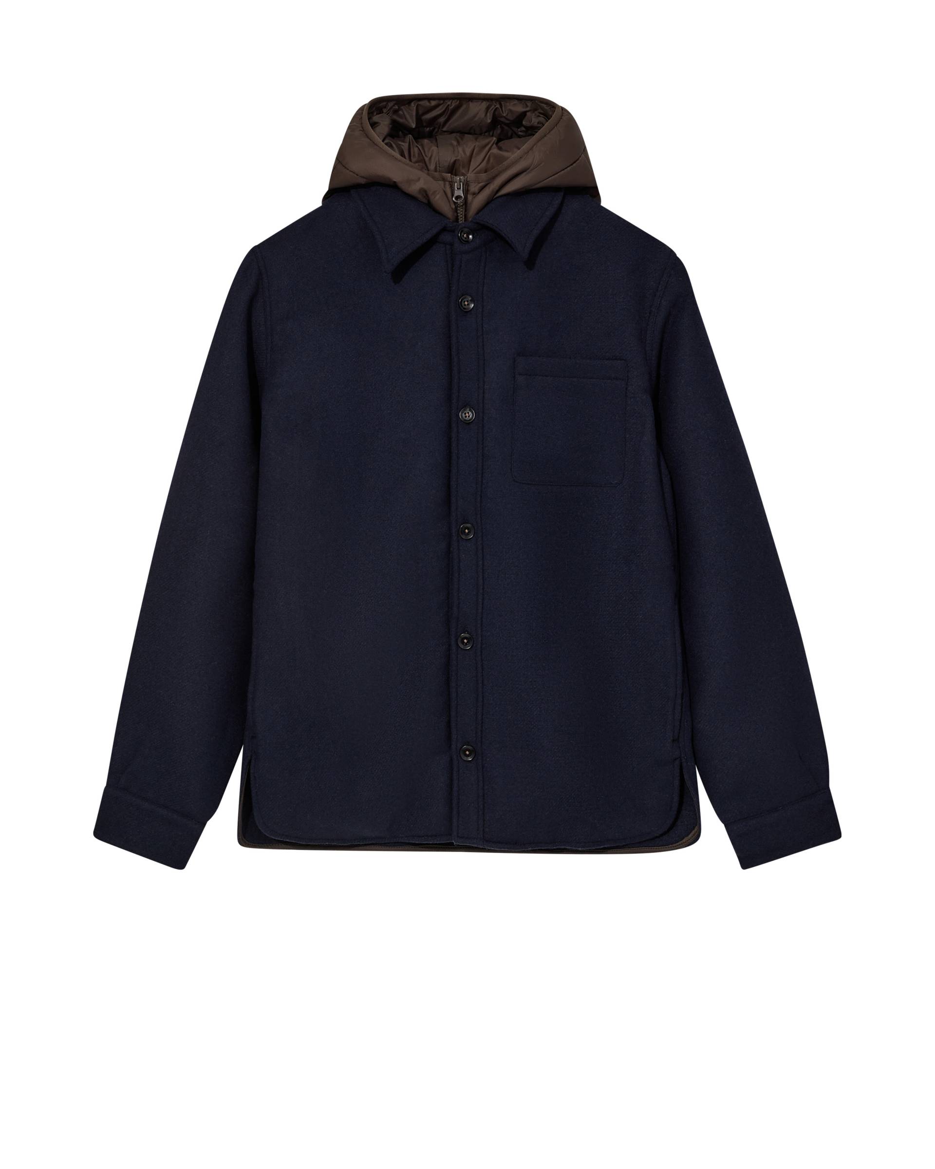 mos mosh gallery - MMGCompton Wool Hood Jacket navy - Gr. - XL von mos mosh gallery