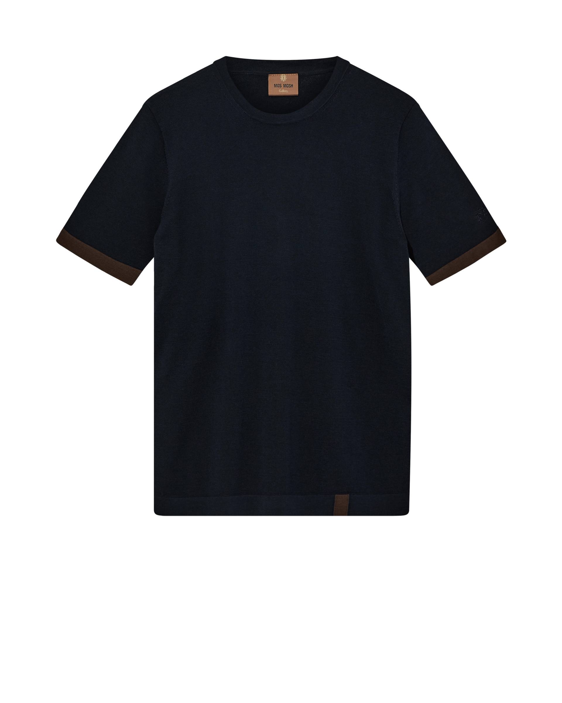 mos mosh gallery - MMGJustin SS Crew Neck Knit navy - Gr. - M von mos mosh gallery