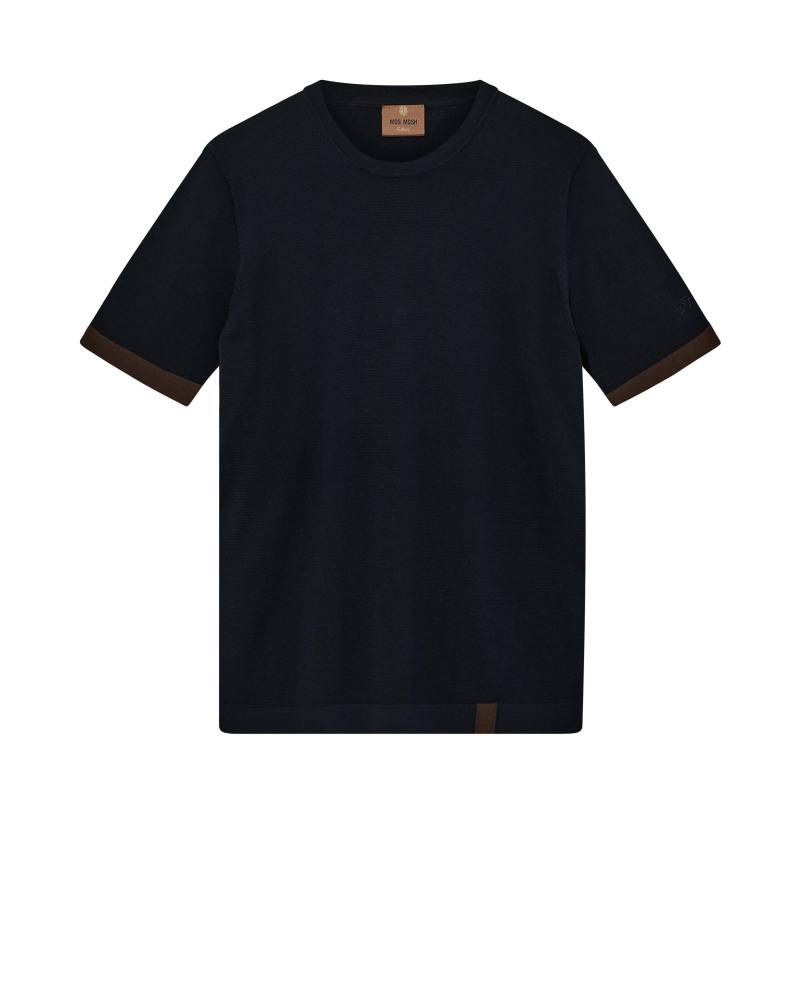 mos mosh gallery - MMGJustin SS Crew Neck Knit navy - Gr. - XXL von mos mosh gallery