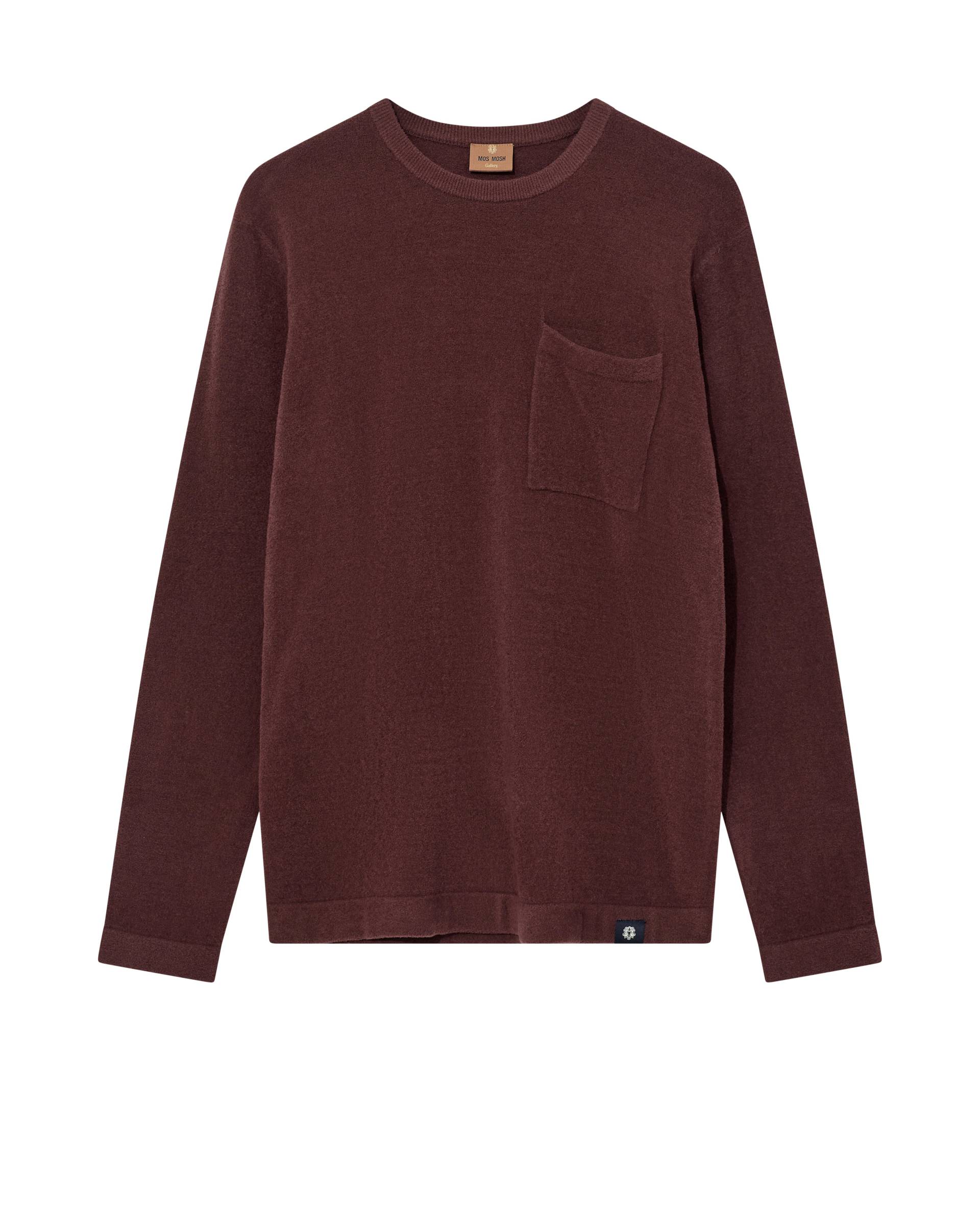 mos mosh gallery - MMGKyle Bouclé Pullover bitter chocolate - Gr. - L von mos mosh gallery