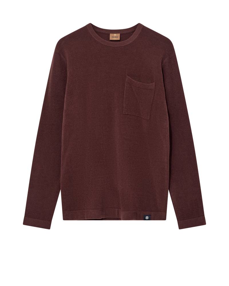 mos mosh gallery - MMGKyle Bouclé Pullover bitter chocolate - Gr. - M von mos mosh gallery