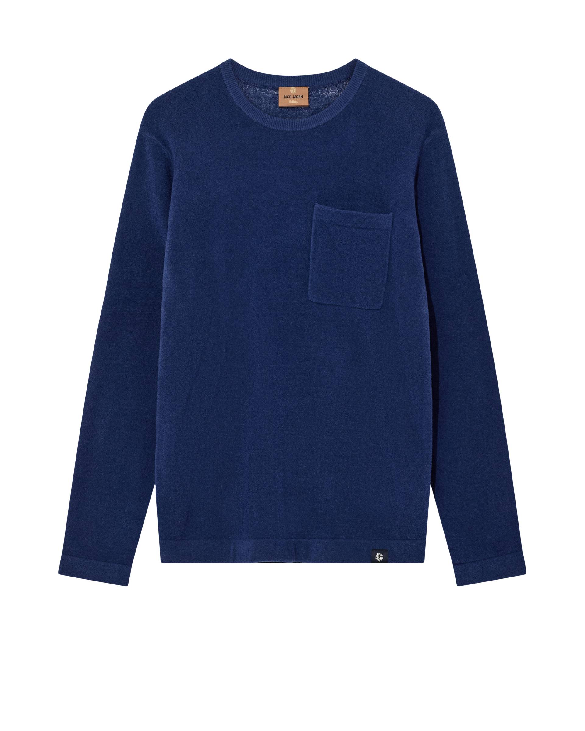 mos mosh gallery - MMGKyle Bouclé Pullover sodalite blue - Gr. - XXL von mos mosh gallery